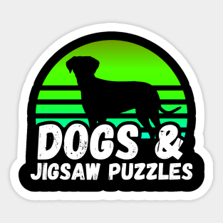 Dogs & Jigsaw Puzzles Sticker